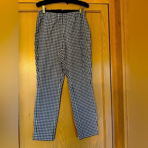 Rag & Bone High Waist  Gingham Checkered Pants Cropped 4 - Picture 2 of 10